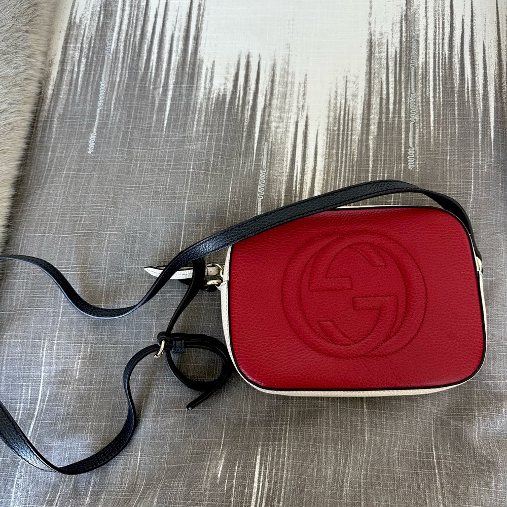 Gucci crossbody bag, red white and blue